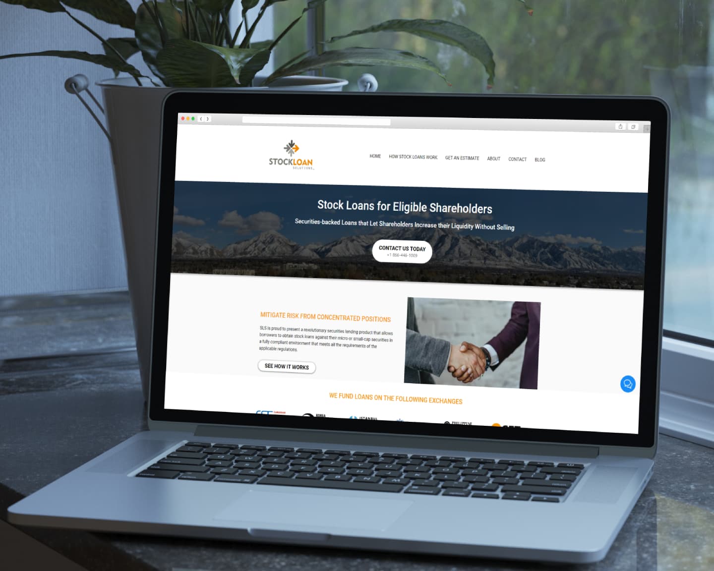 Stock Loan Solutions – Website Design