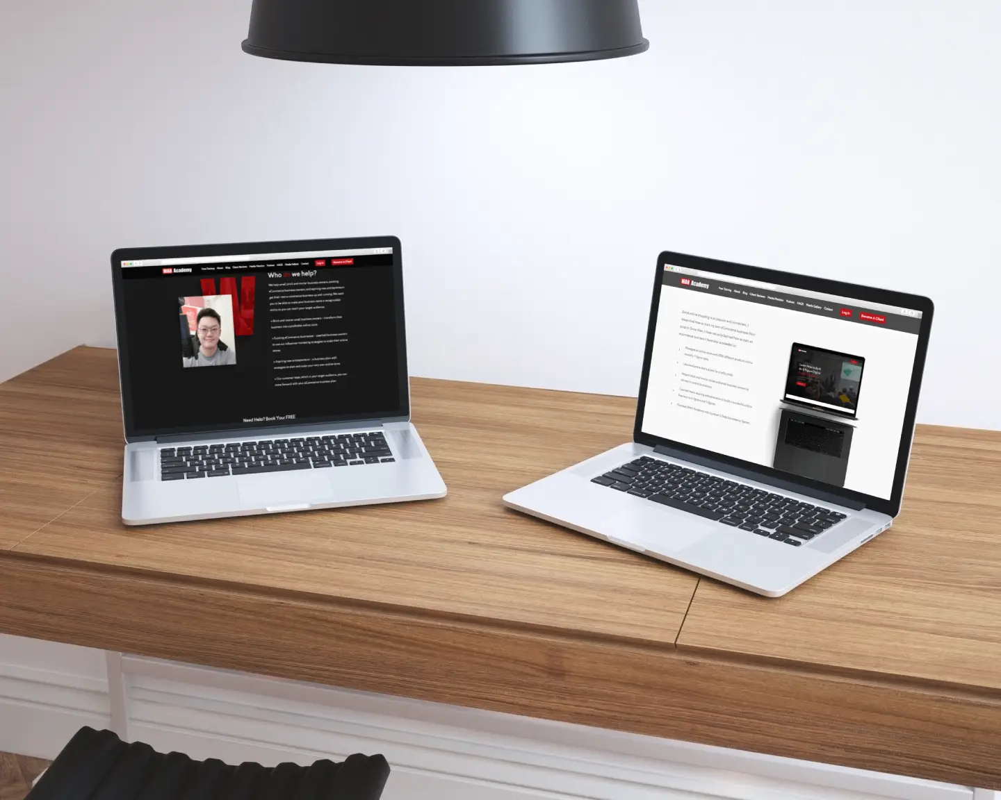 Membership website example
