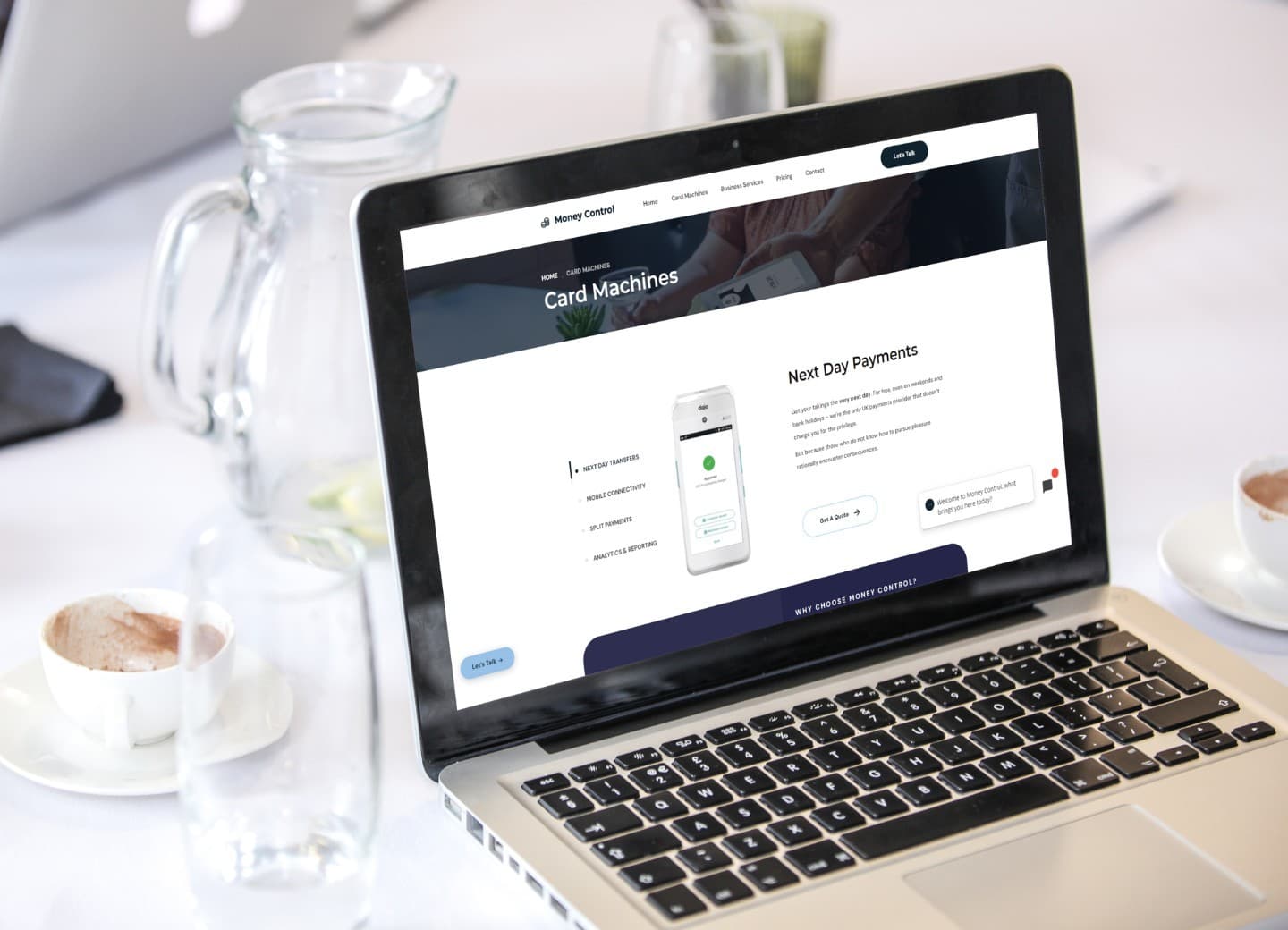Website design for Card Machine Providers by Rushax