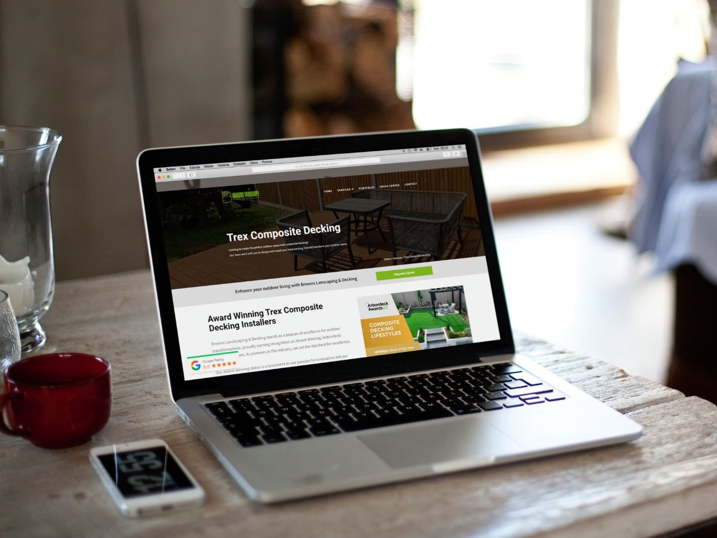 Website design for Decking Installers by Rushax