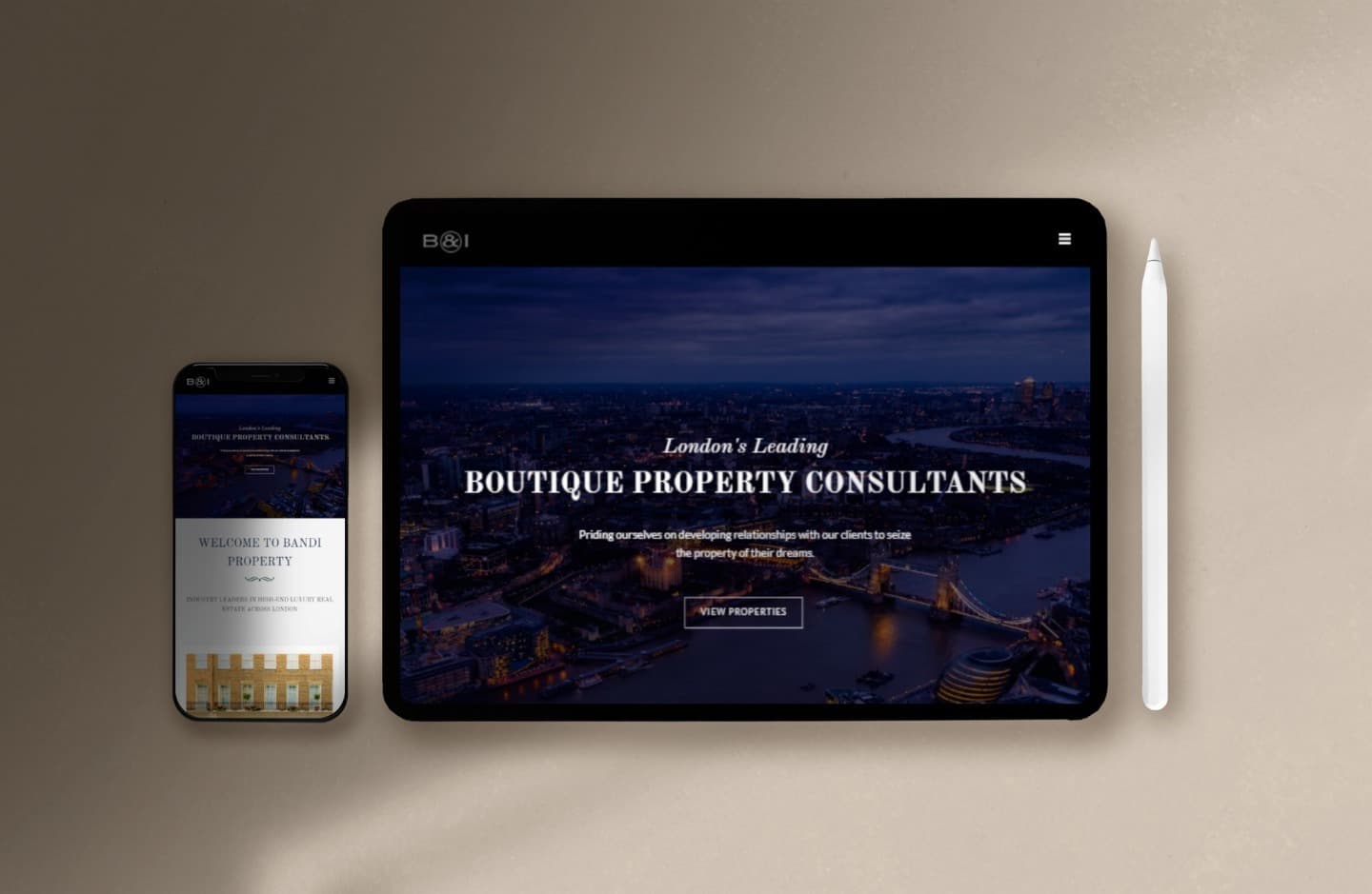 Website design for Estate Agents by Rushax