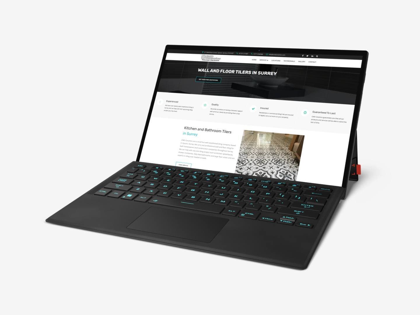 Website design for Tilers by Rushax