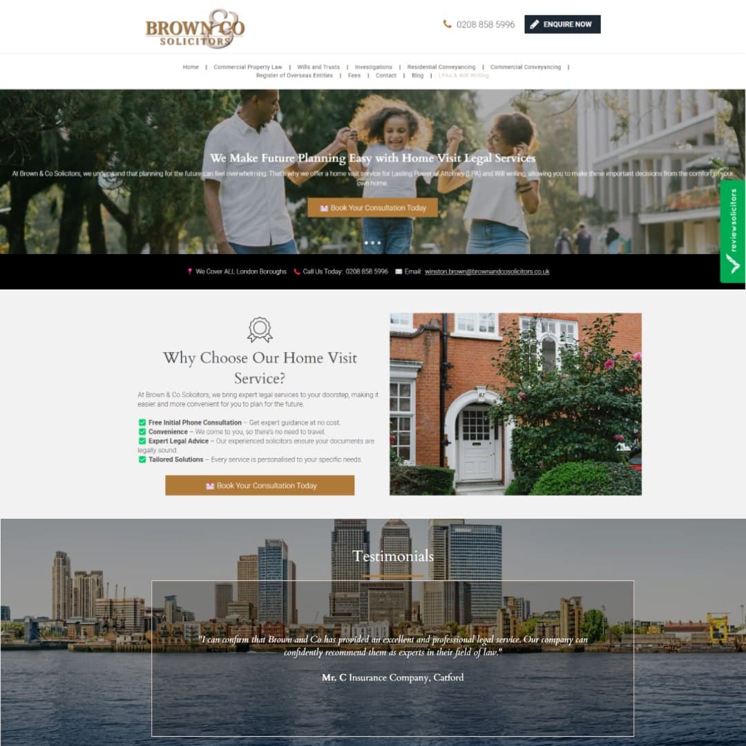 Website design for Solicitors by Rushax