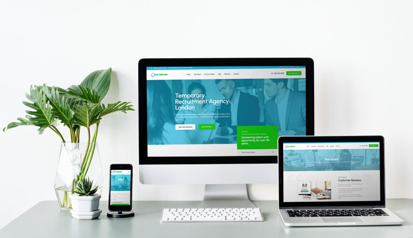 Website design for Recruitment Companies by Rushax