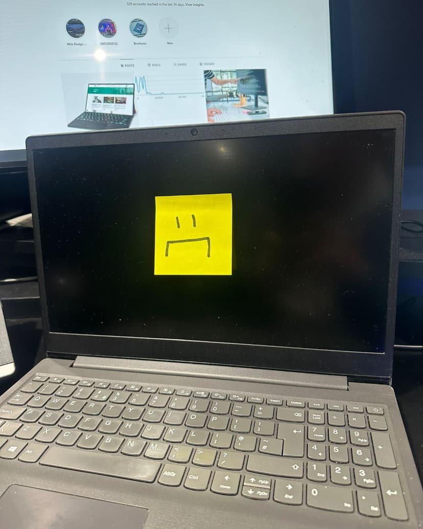 Laptop not working, sad face error