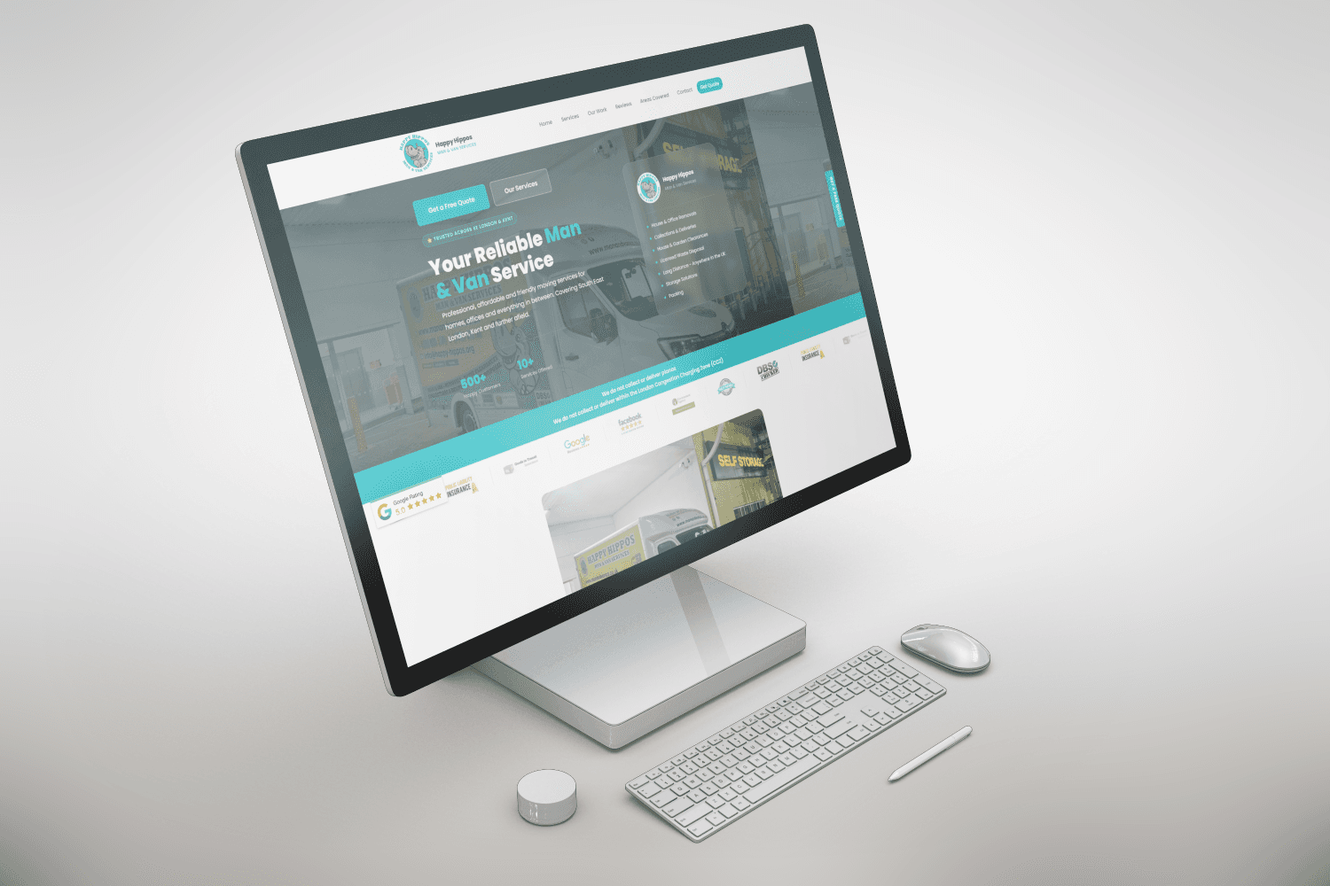 Website design for a man and van removals company Website design for a man and van removals company